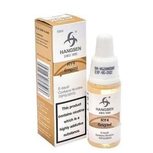 Hangsen 10ml E - Liquid - 3mg & 6mg | Pack of 10 - Eliquid Base - RY4